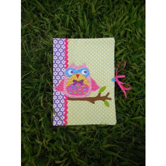 Protège carnet "Chouette" 